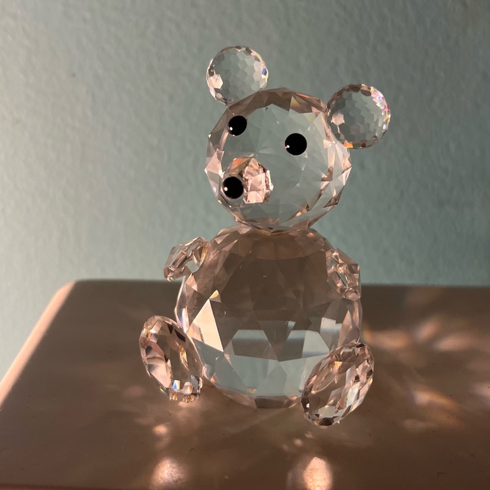 Swarovski Retired Crystal Teddy Bear 3”H x 2”W (Larger Size) - Picture 4 of 9
